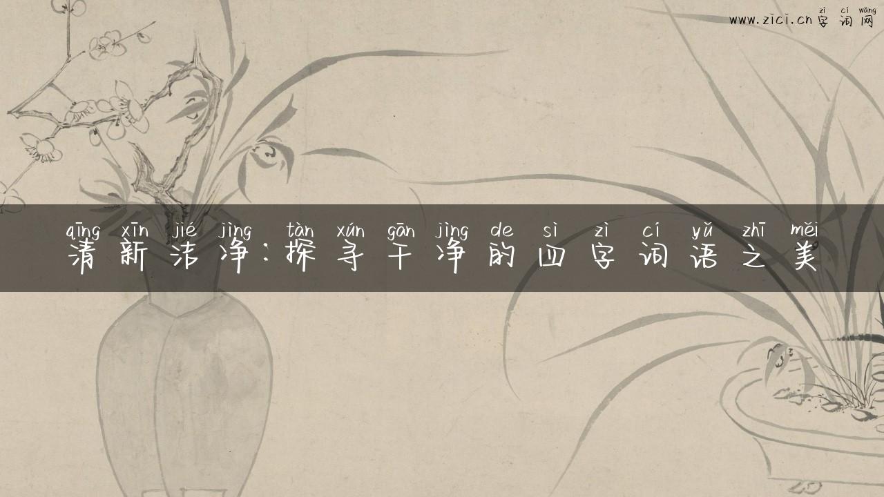清新洁净：探寻干净的四字词语之美