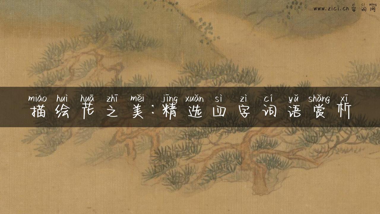 描绘花之美：精选四字词语赏析