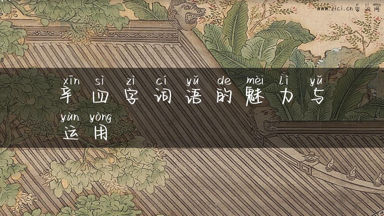 辛四字词语的魅力与运用