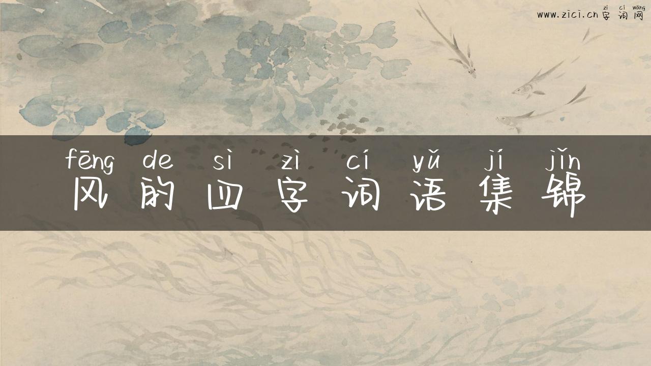 风的四字词语集锦