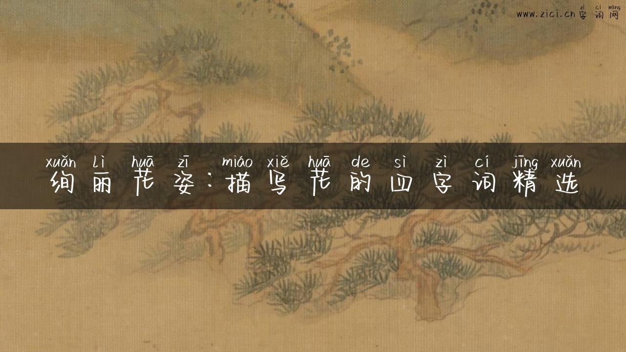 绚丽花姿：描写花的四字词精选