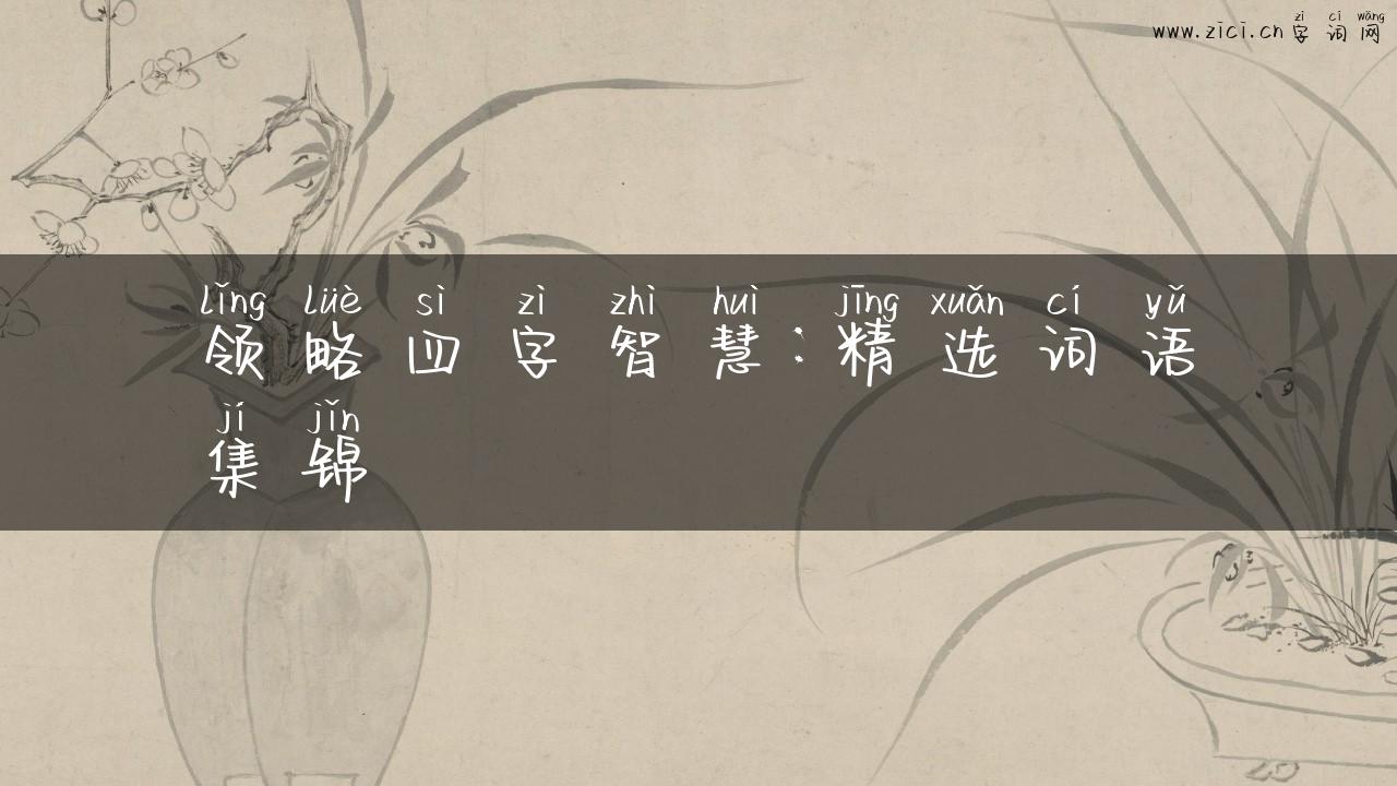 领略四字智慧：精选词语集锦