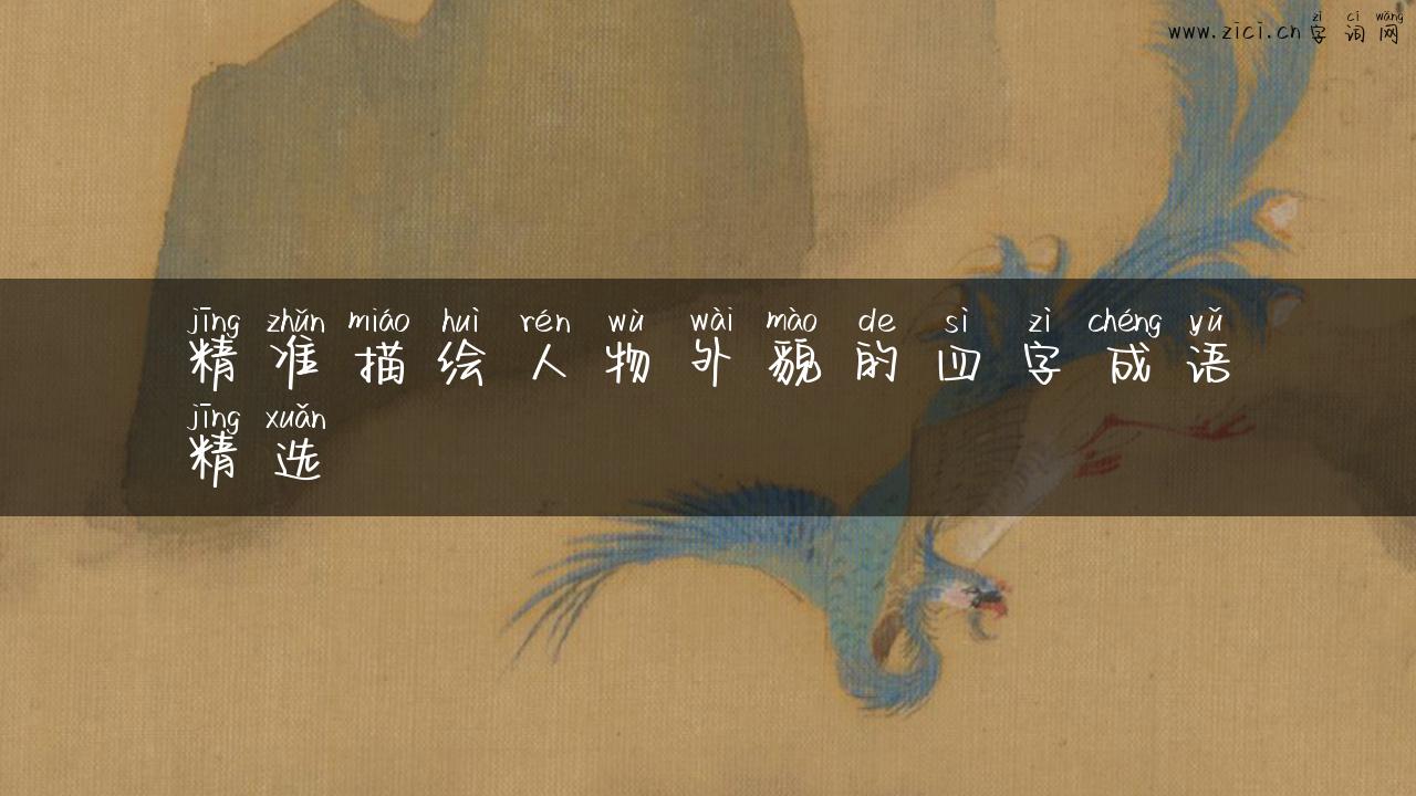 精准描绘人物外貌的四字成语精选