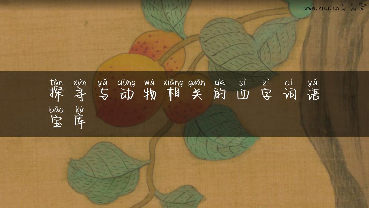 探寻与动物相关的四字词语宝库