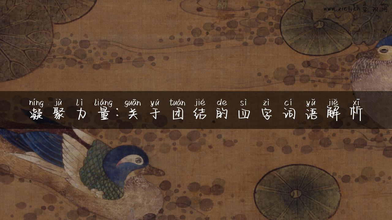 凝聚力量：关于团结的四字词语解析