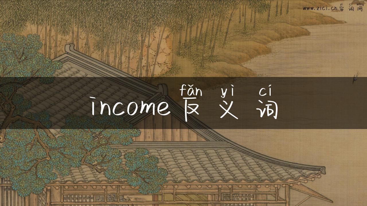 income反义词