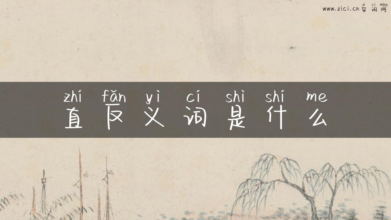 直反义词是什么