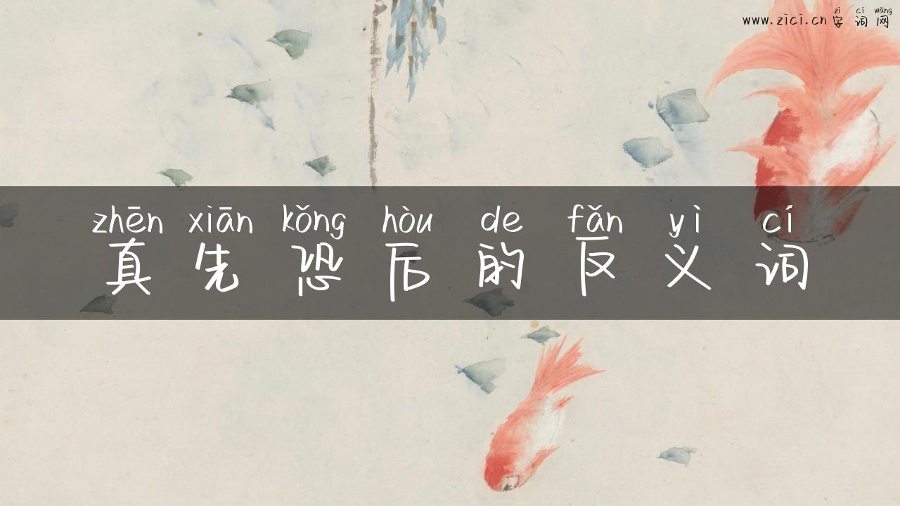 真先恐后的反义词
