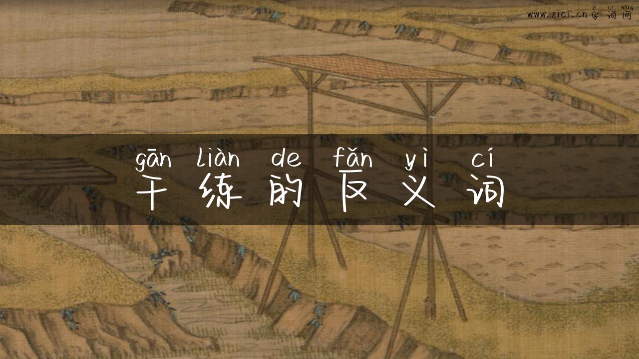 干练的反义词