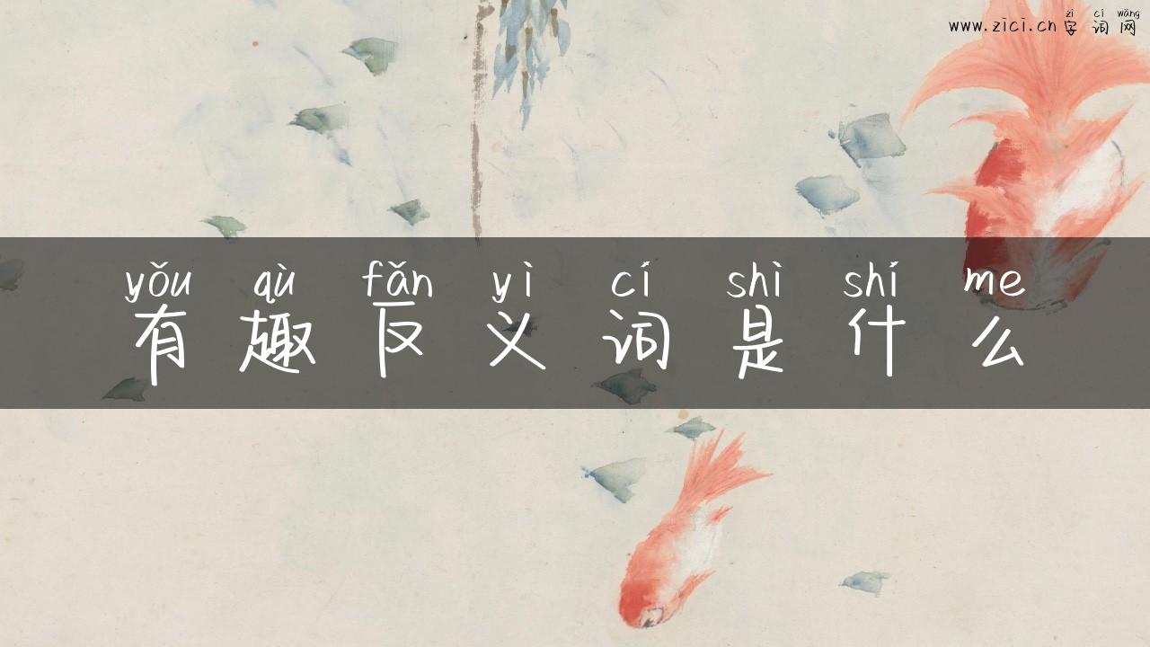 有趣反义词是什么