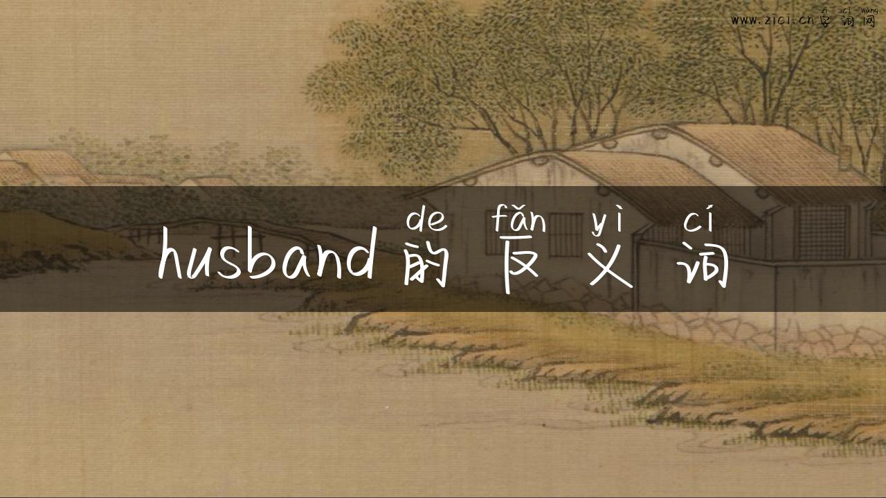 husband的反义词
