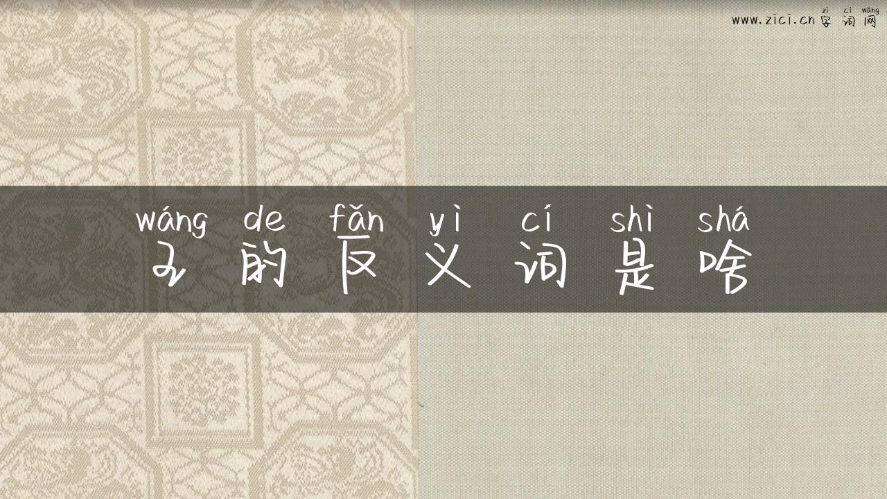 王的反义词是啥