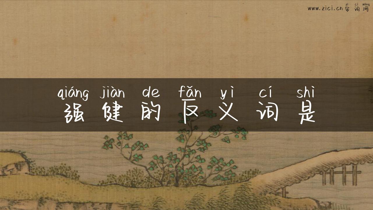 强健的反义词是