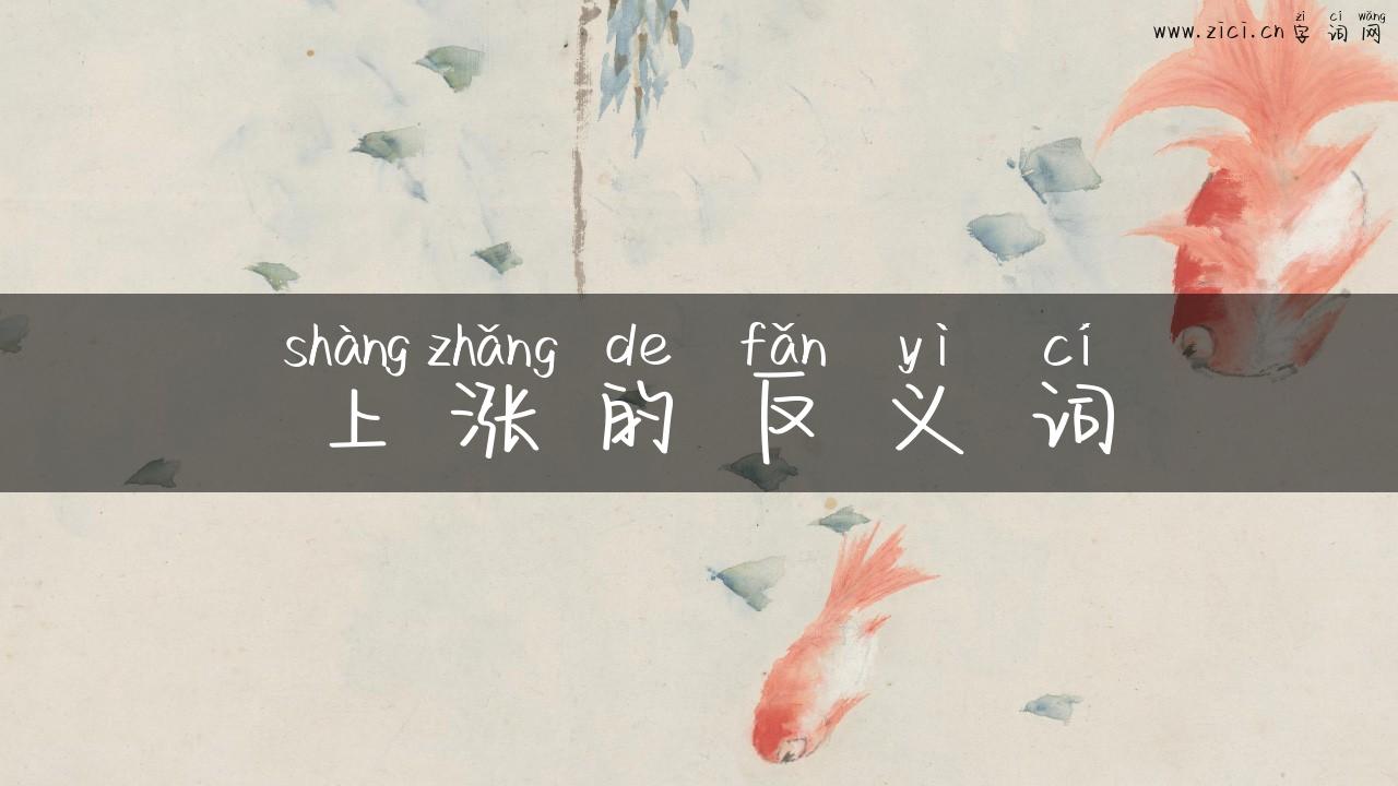 上涨的反义词
