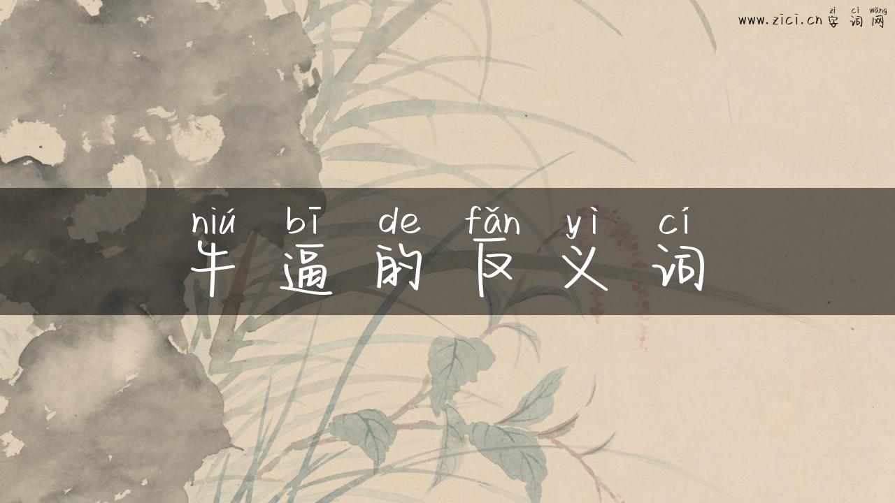 牛逼的反义词