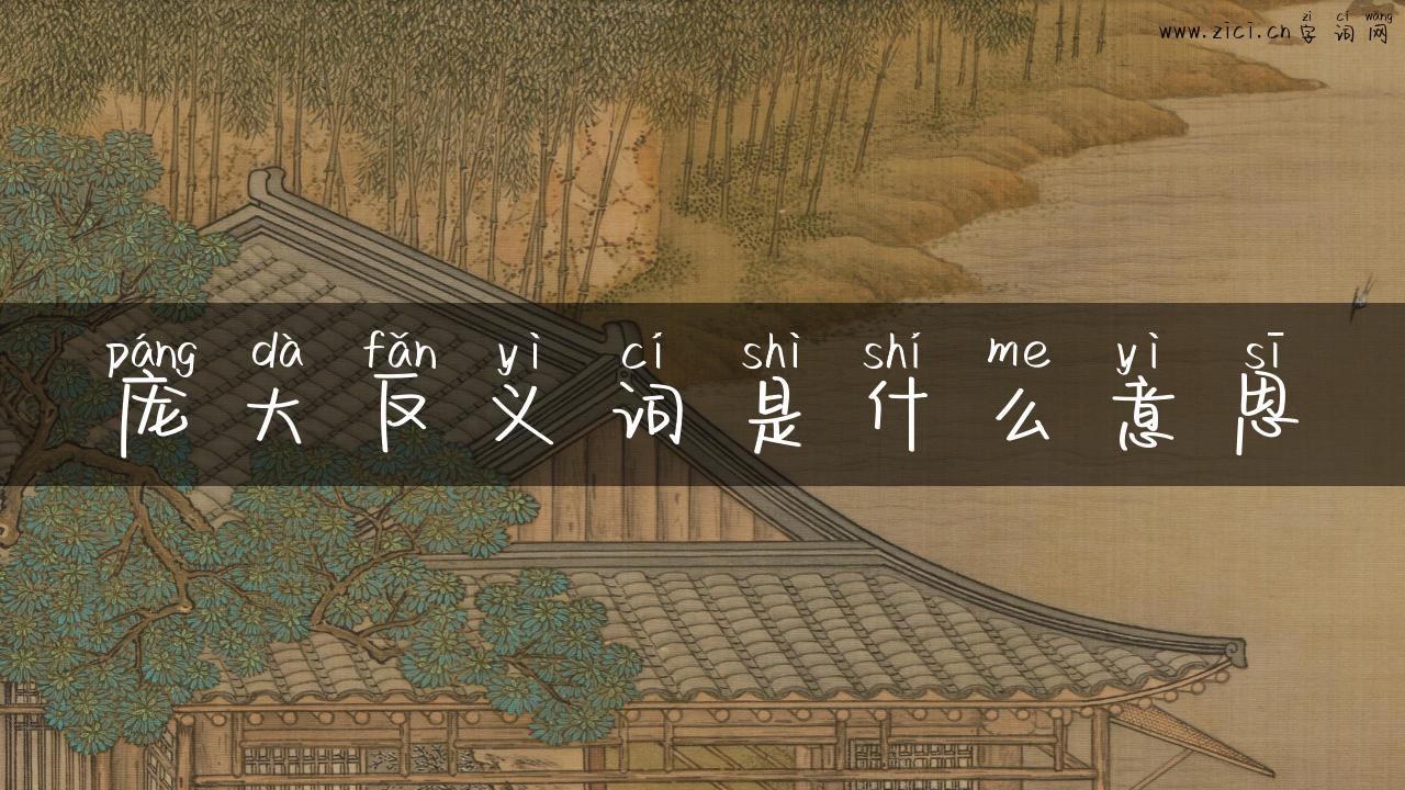 庞大反义词是什么意思