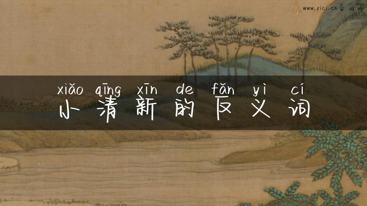 小清新的反义词
