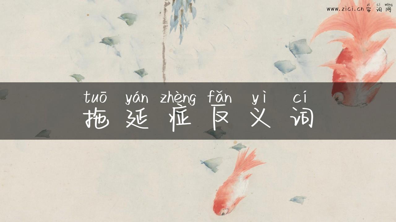 拖延症反义词