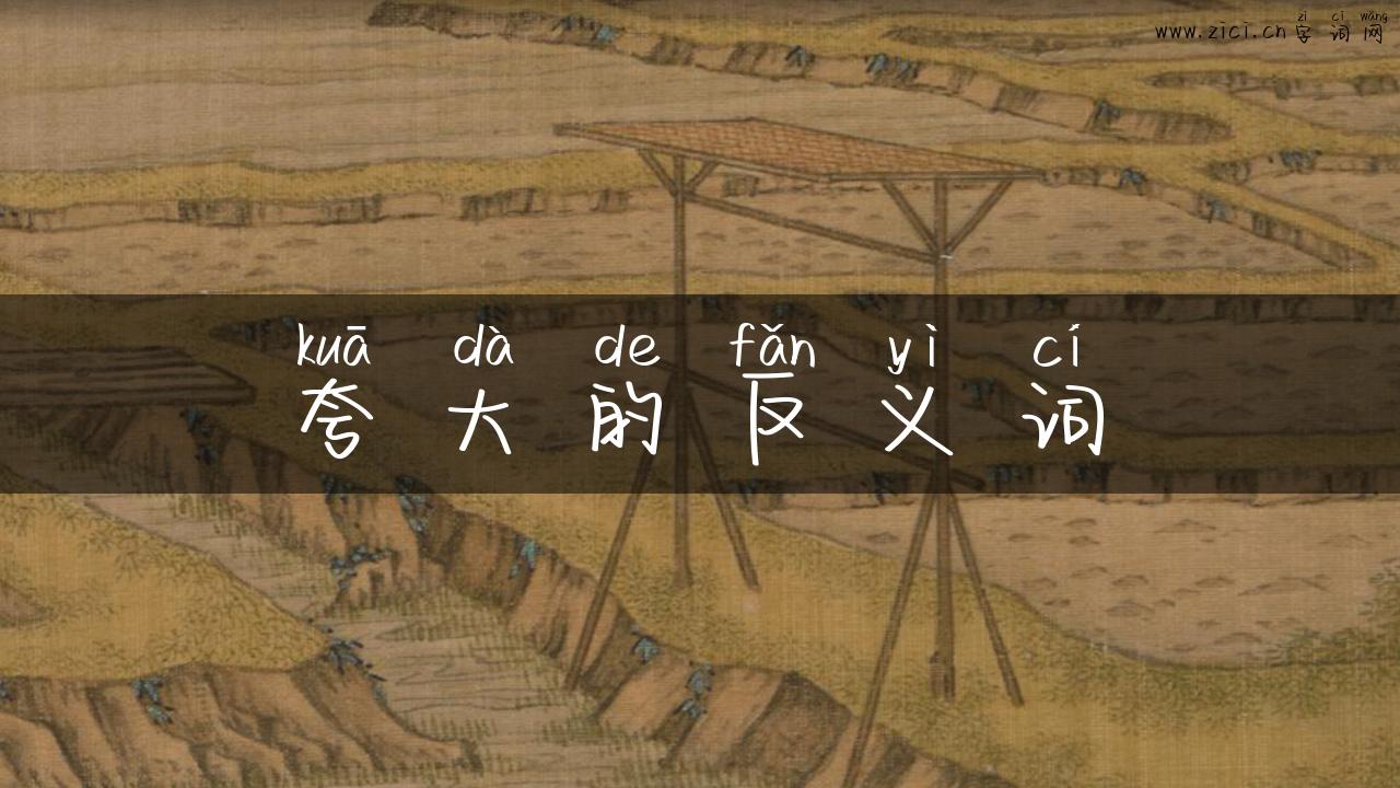 夸大的反义词
