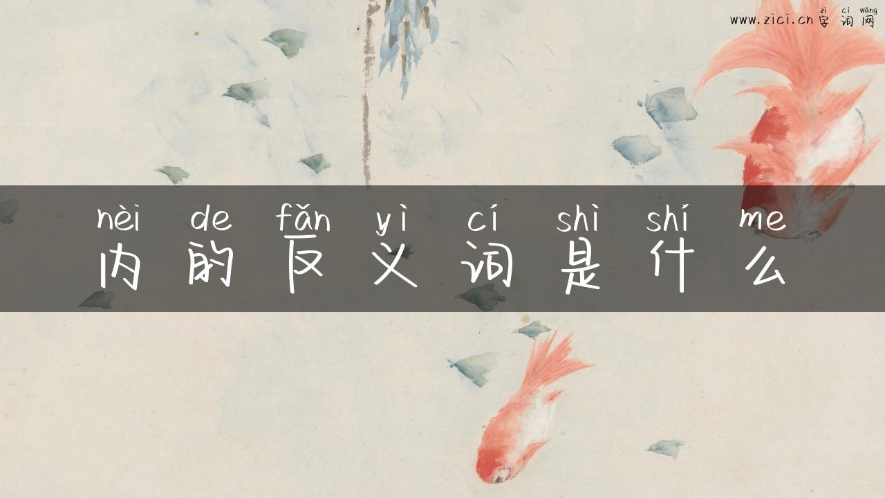 内的反义词是什么