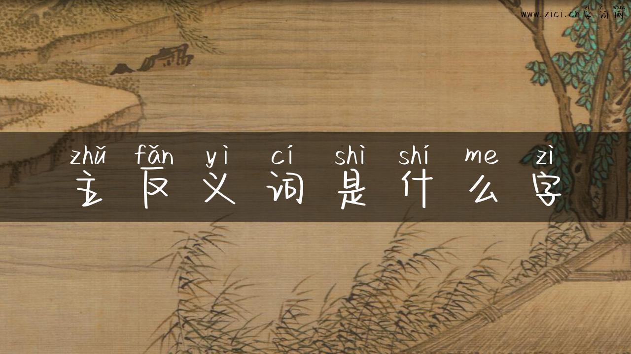 主反义词是什么字