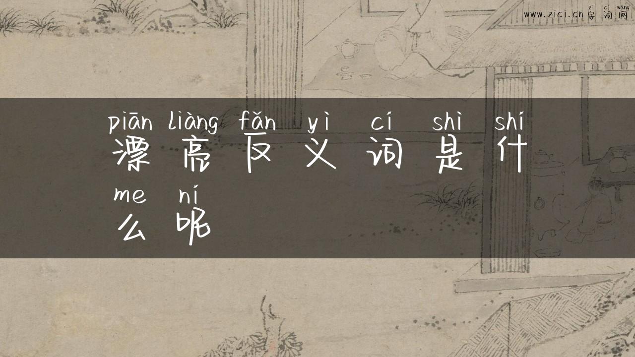 漂亮反义词是什么呢