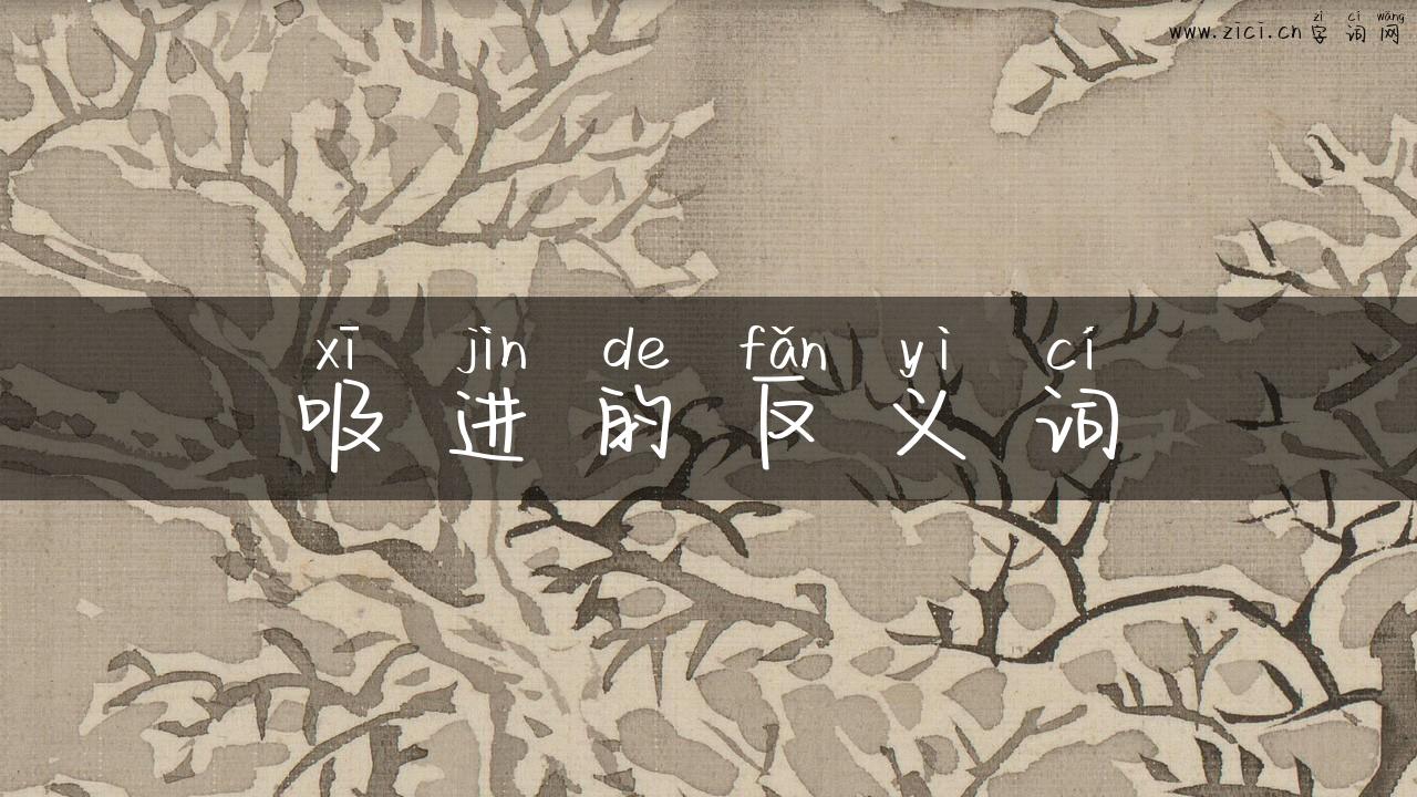 吸进的反义词