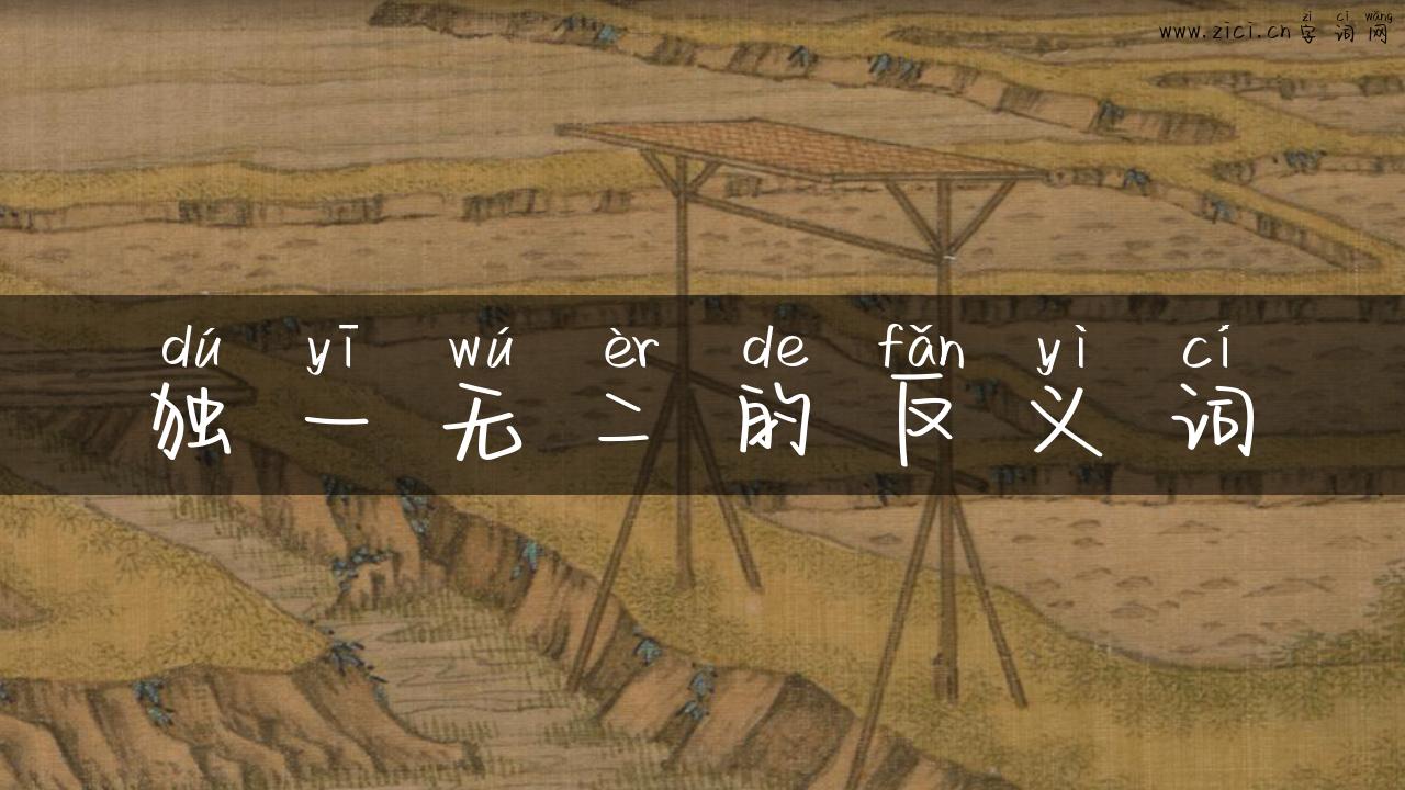 独一无二的反义词