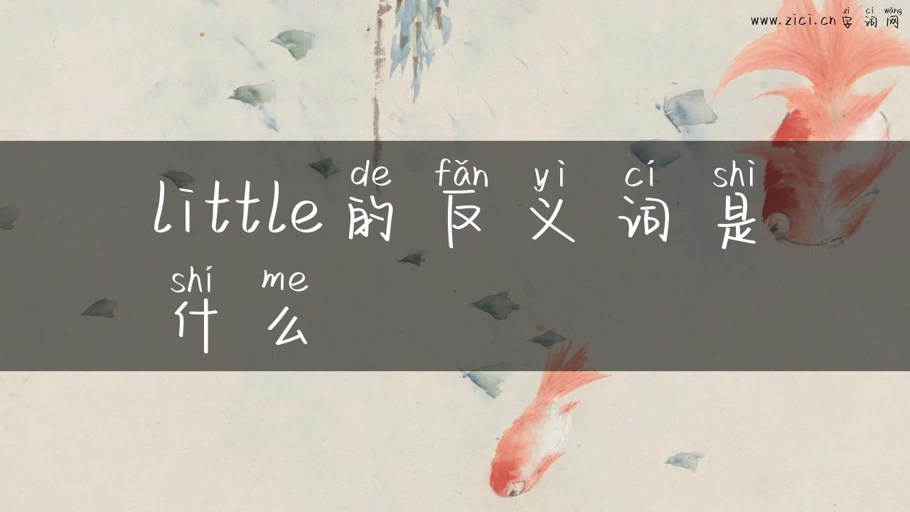 little的反义词是什么