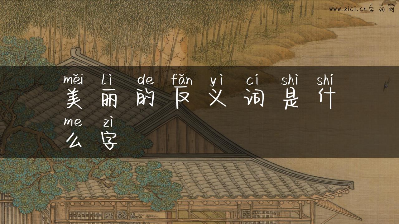 美丽的反义词是什么字