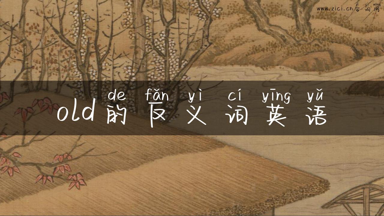 old的反义词英语