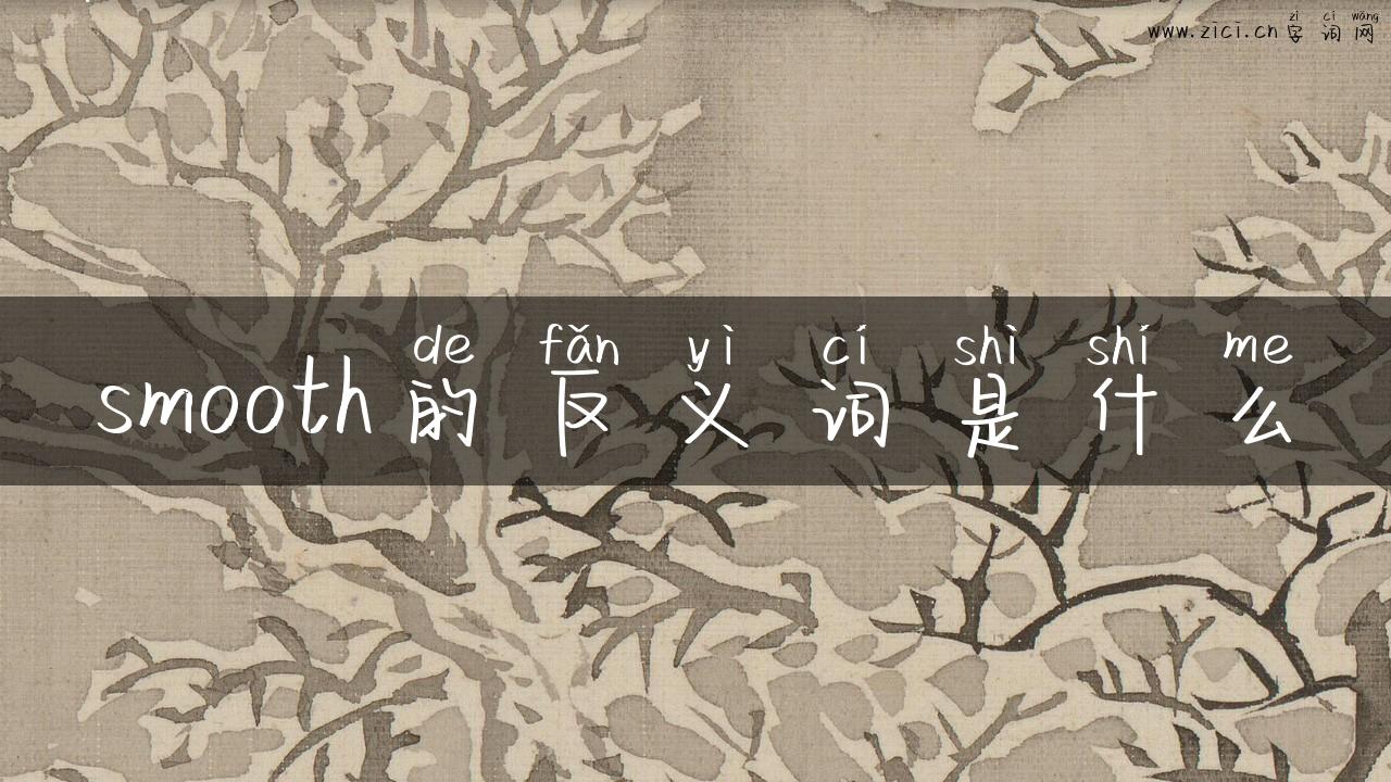 smooth的反义词是什么