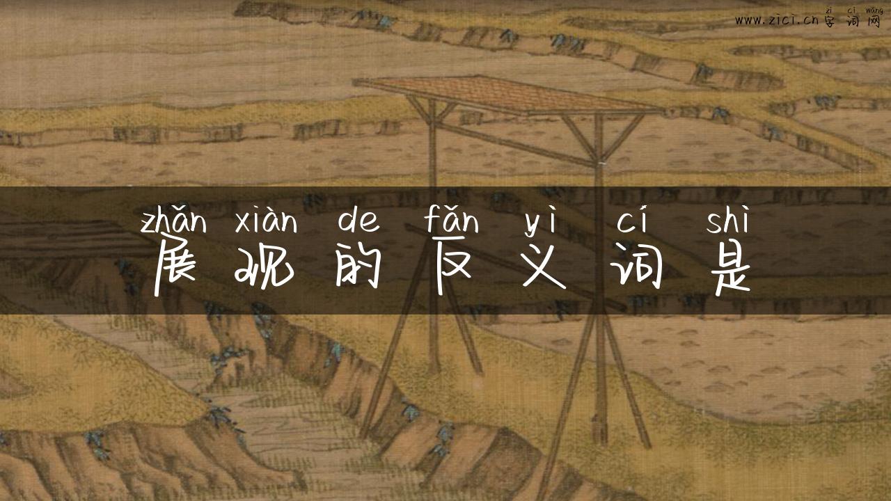 展现的反义词是