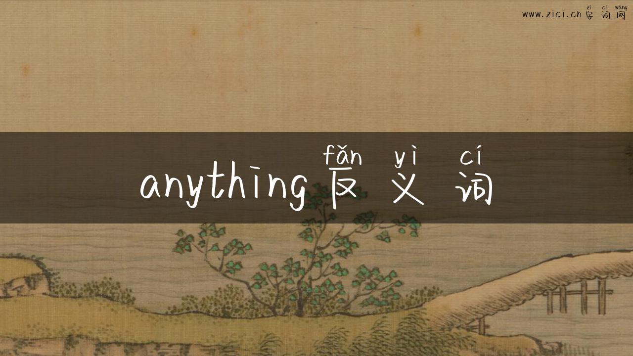 anything反义词