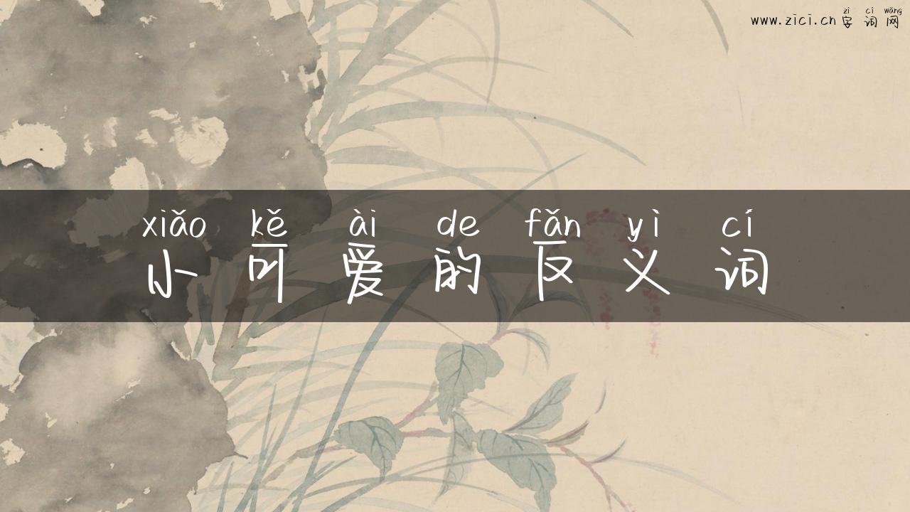 小可爱的反义词
