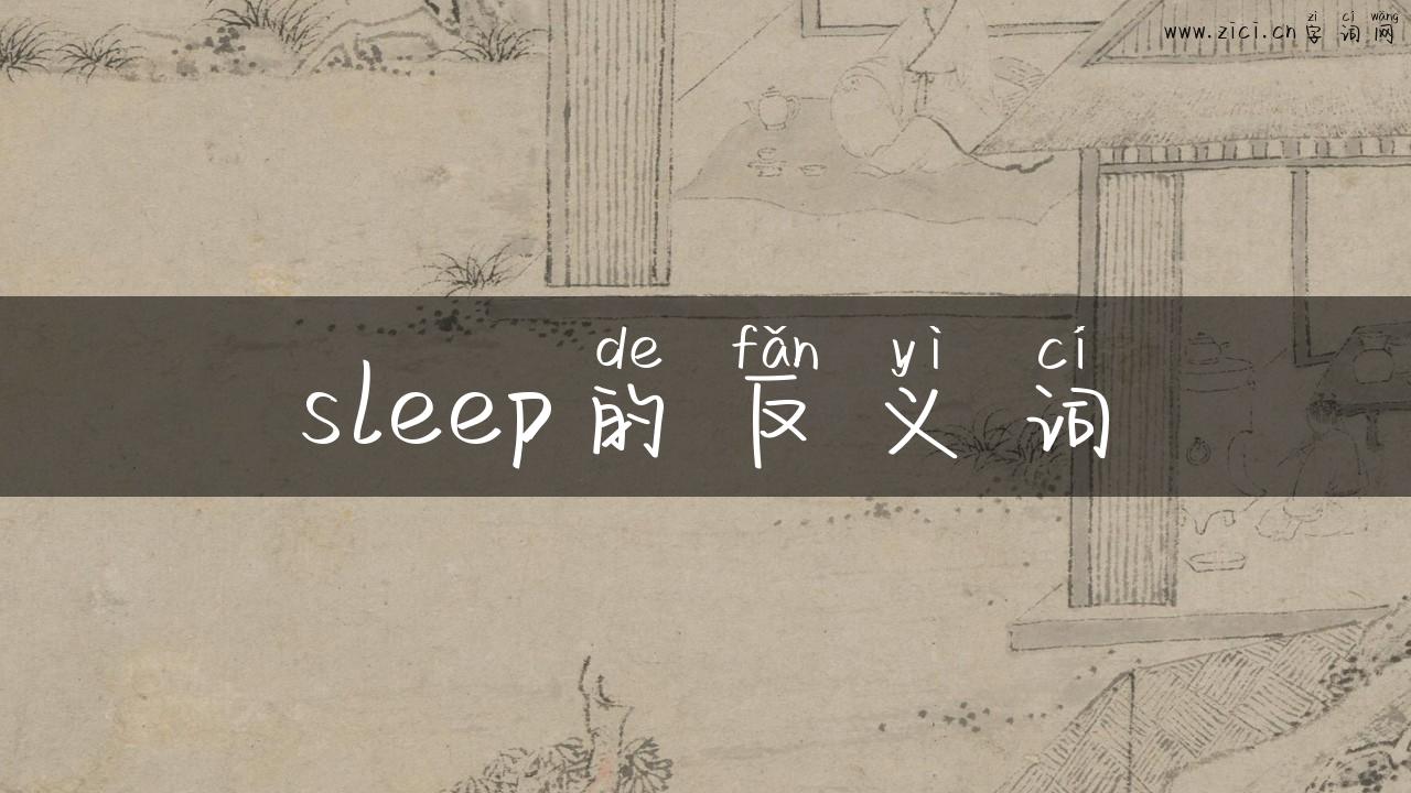 sleep的反义词