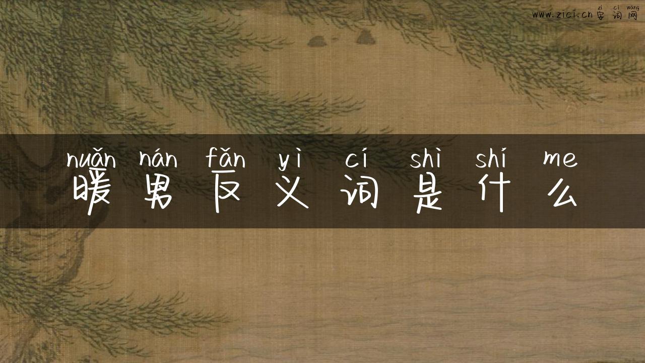 暖男反义词是什么