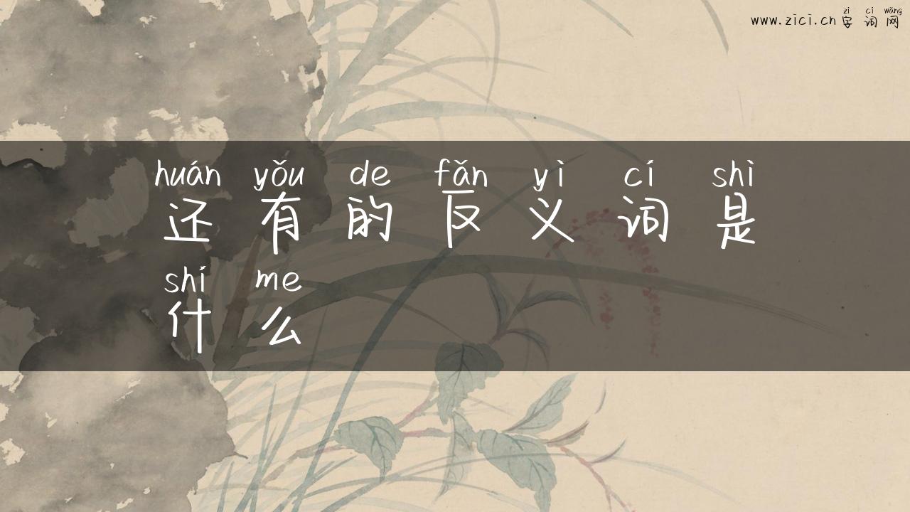 还有的反义词是什么