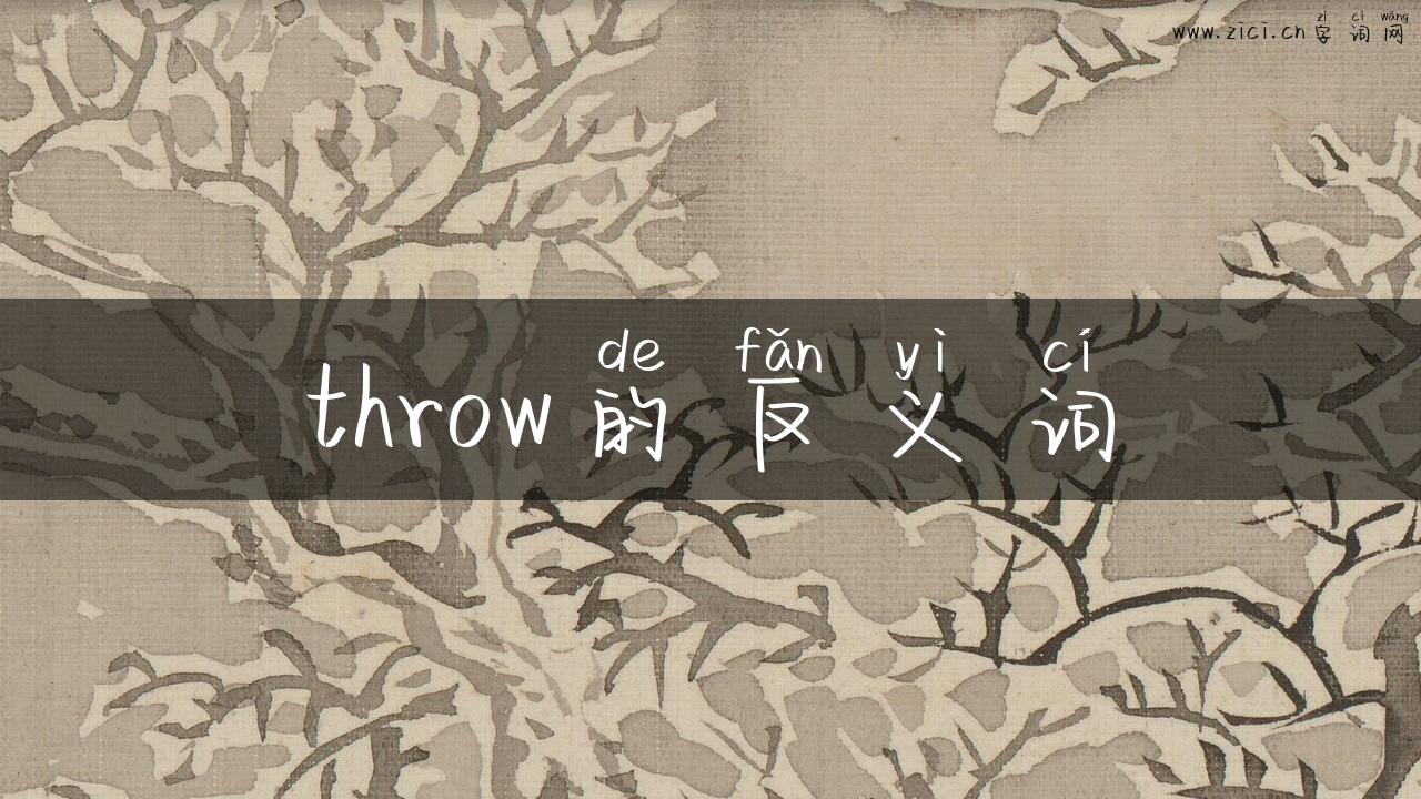 throw的反义词