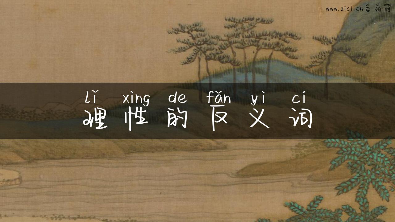 理性的反义词