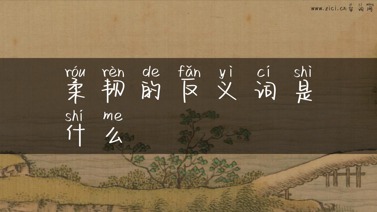 柔韧的反义词是什么
