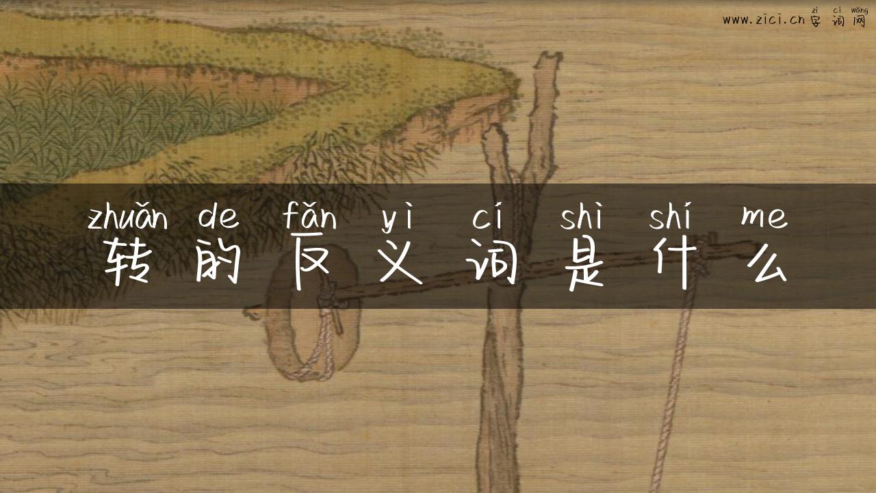 转的反义词是什么