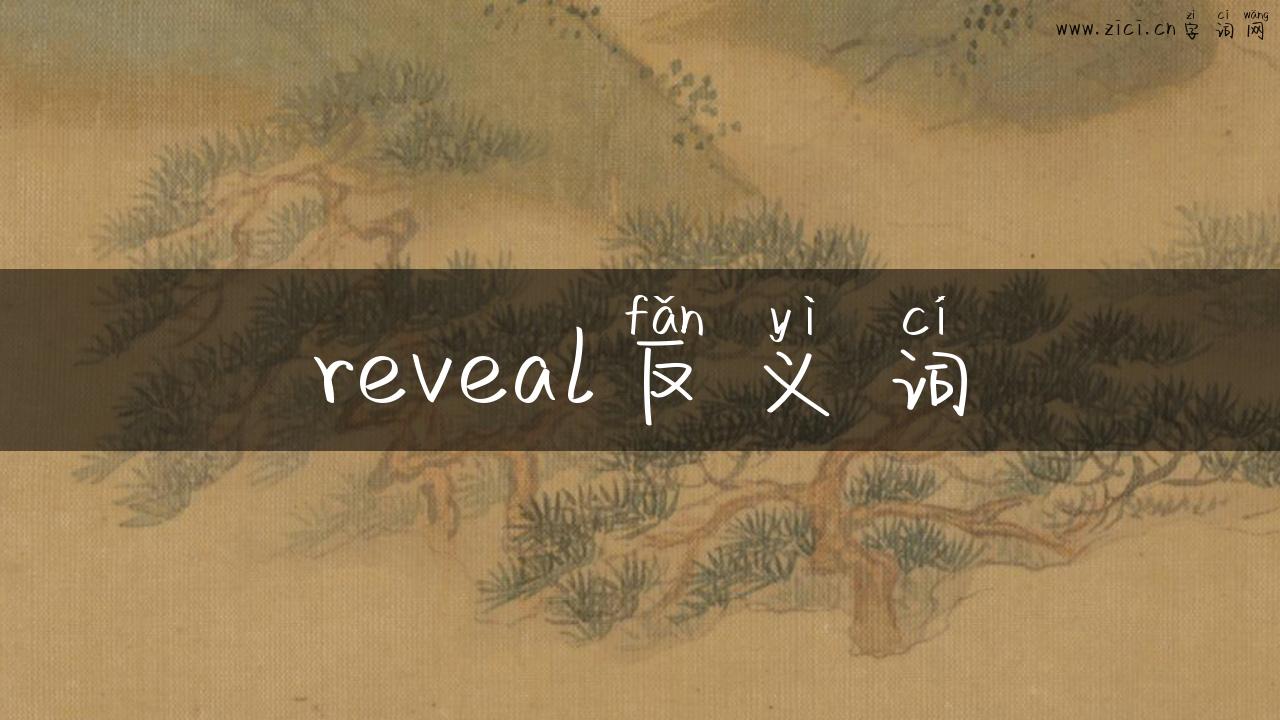 reveal反义词