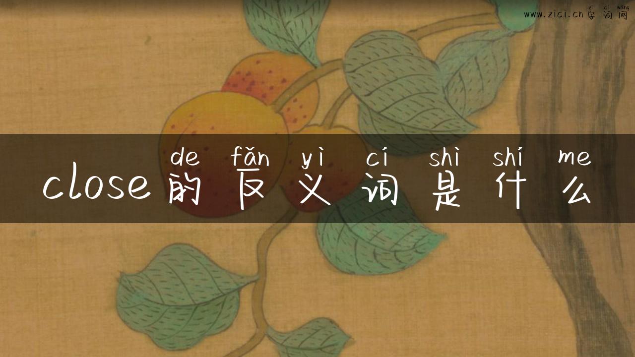 close的反义词是什么