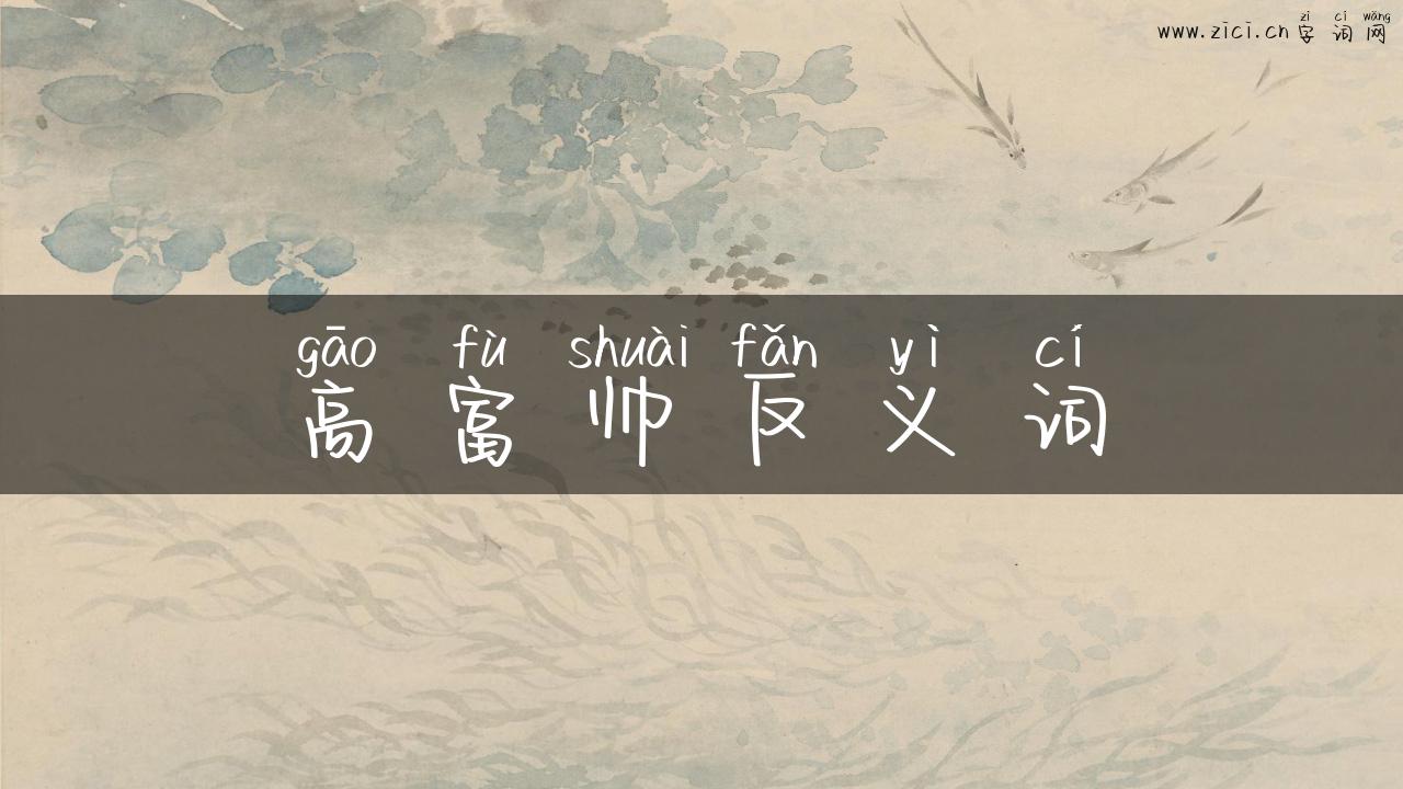 高富帅反义词