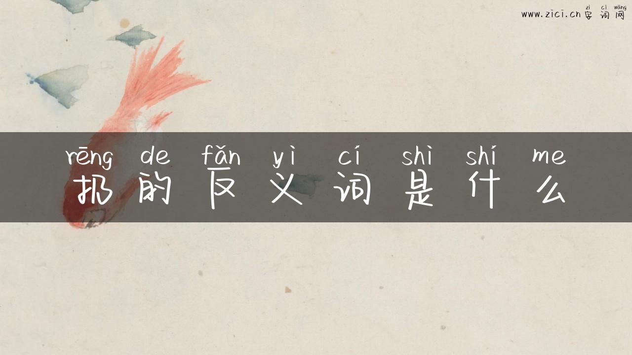 扔的反义词是什么