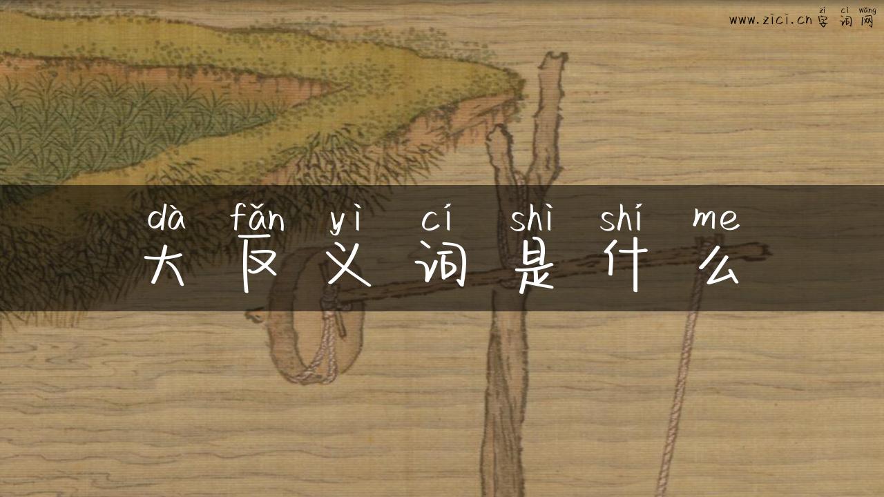 大反义词是什么