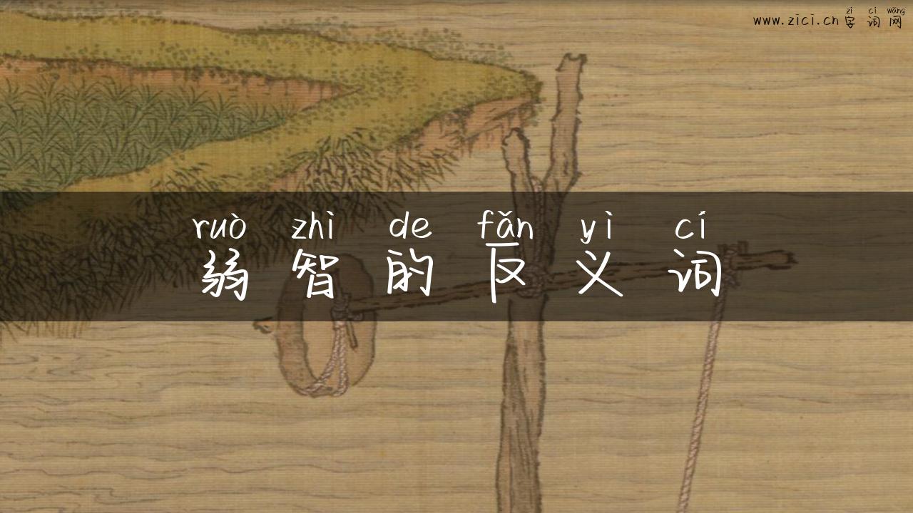 弱智的反义词