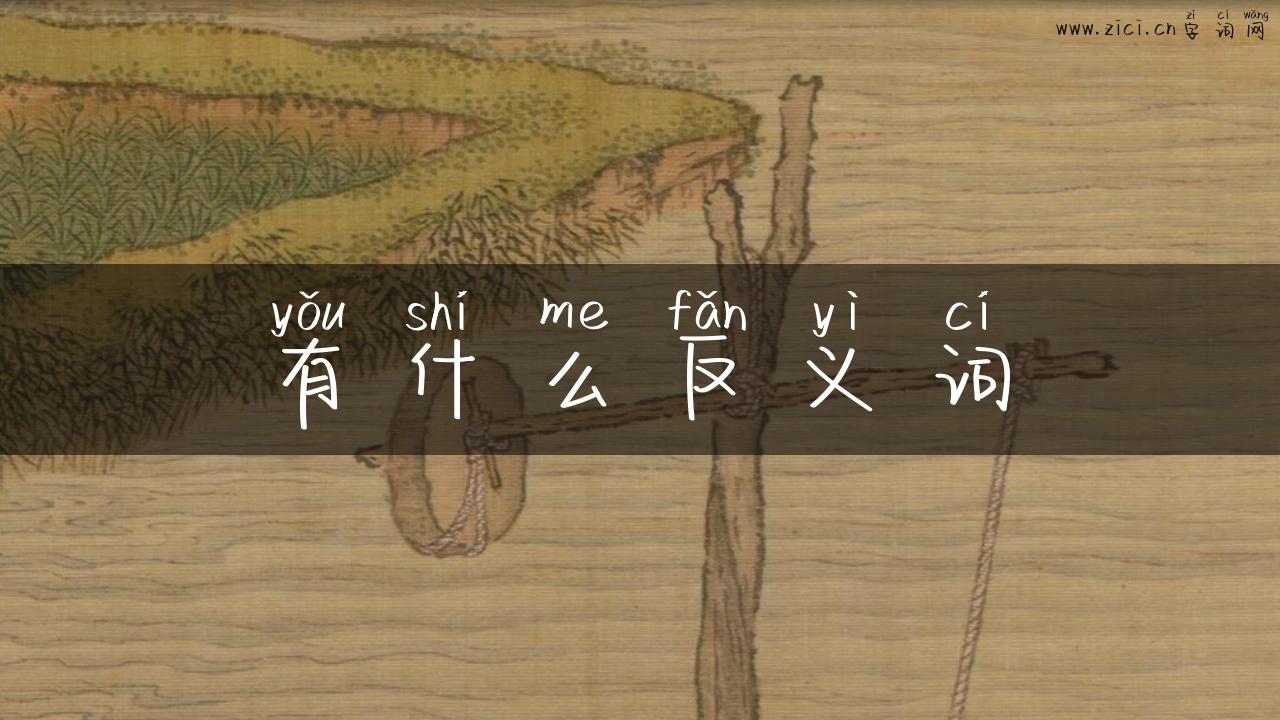 有什么反义词
