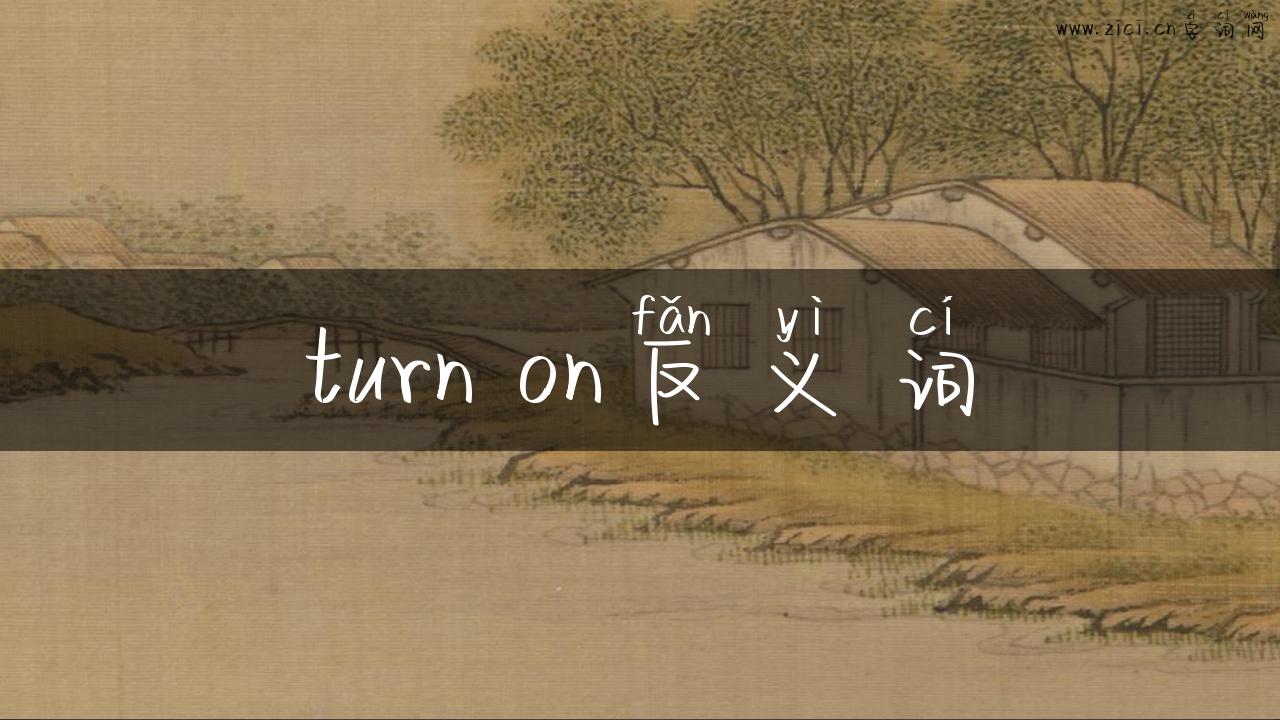 turn on反义词